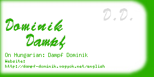 dominik dampf business card